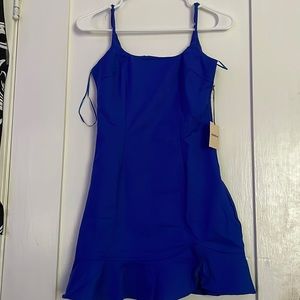 mini blue dress